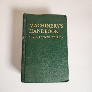 Machinery’s Handbook Seventeenth 17th Edition Mechanical Engineering Book FLAWS
